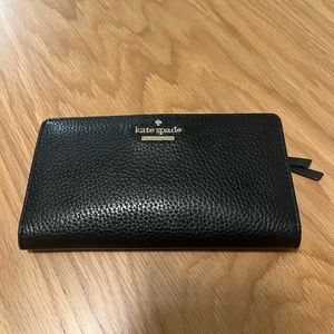 Black Leather Kate Spade Wallet